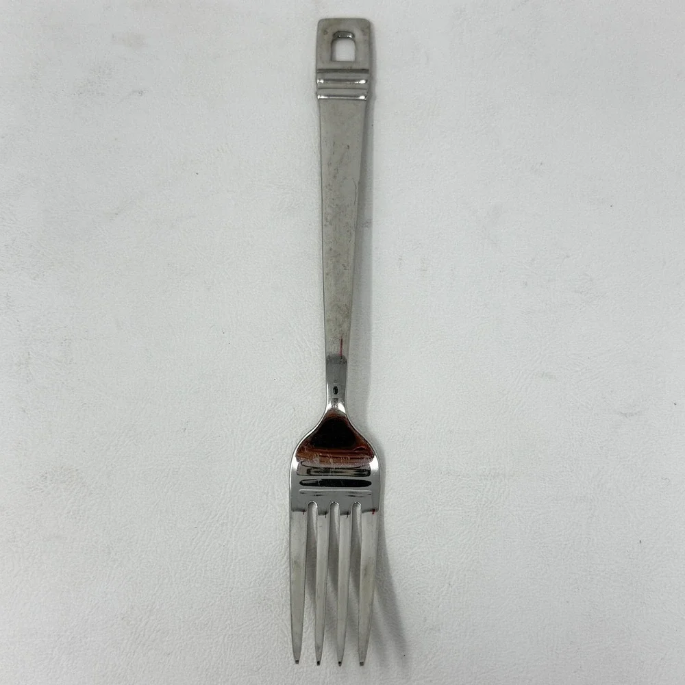 Farberware Lorena Pierced 7 Dinner Forks + 1 Salad Fork Stainless Flatware 8 Pcs